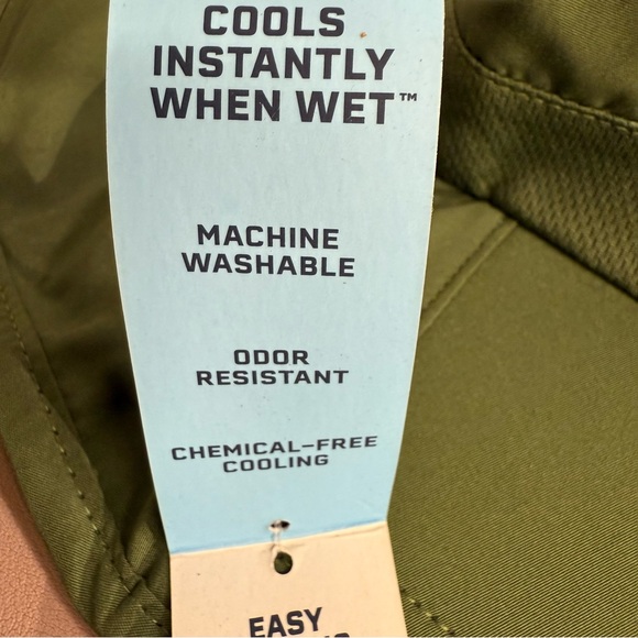 Mission Sun Defender Cooling Hat Neck Guard Flap Wide Brim UPF 50 Olive Green - Picture 9 of 9